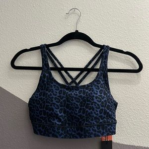 STRAPPY BRA BLUE CHILL CHEETAH